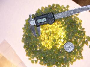 peridot rough gem material arizona peridot 381 grams by koala-t cut gems